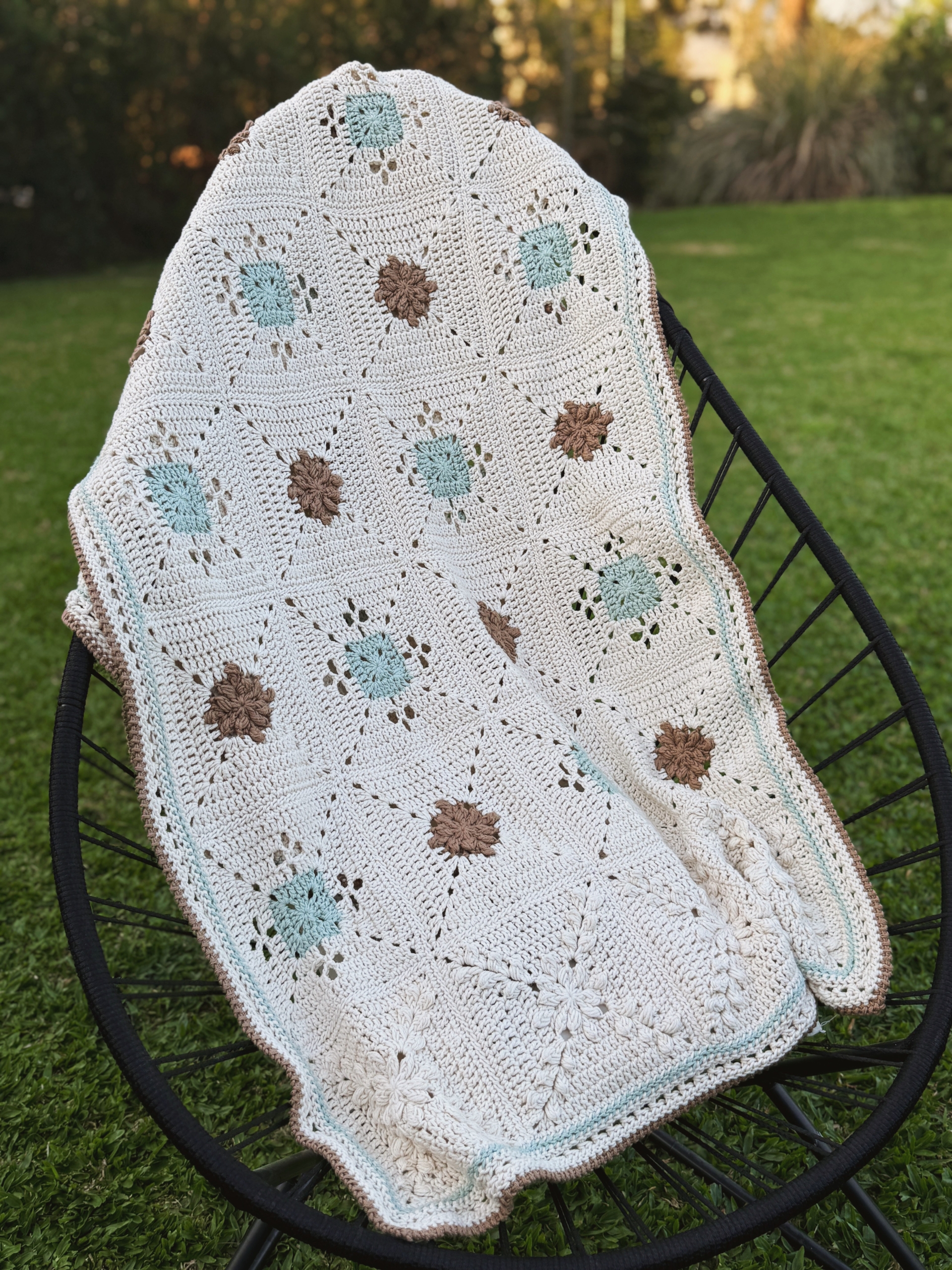 Manta Annecy – Curso de crochet online
