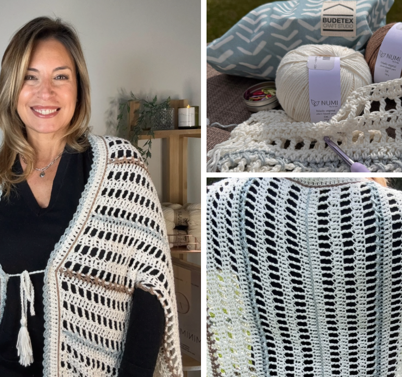 Poncho Urbino - Curso online de crochet