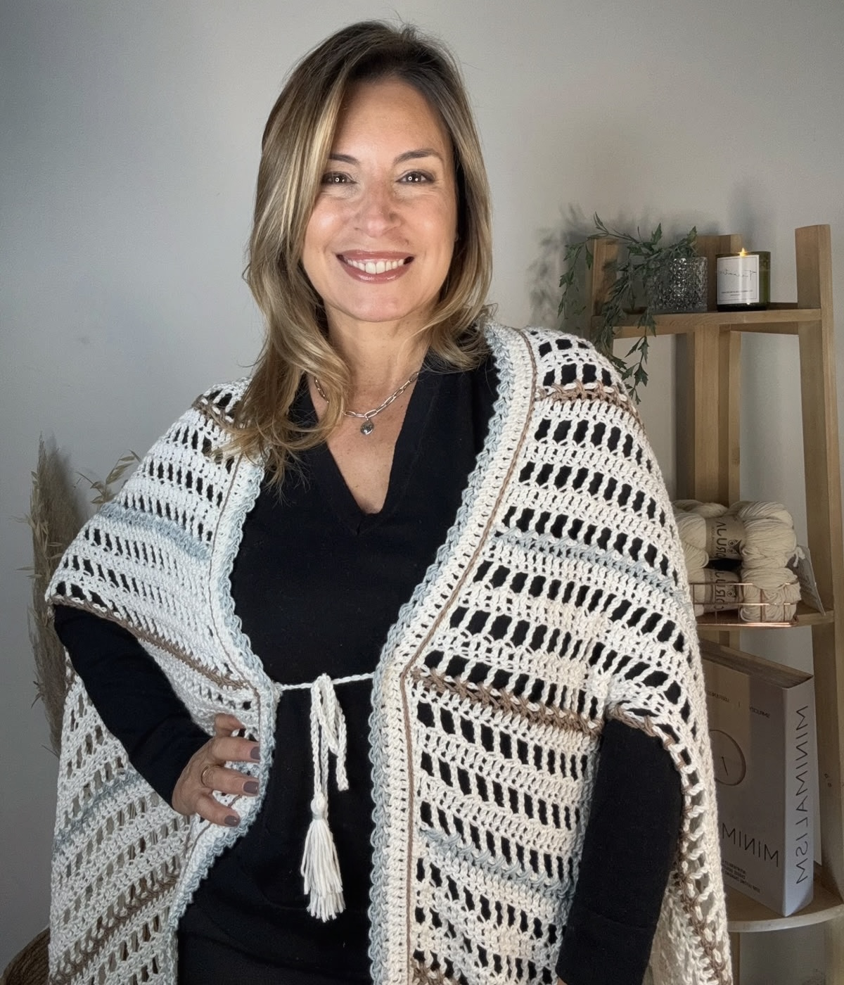 Poncho Urbino – Curso online de crochet
